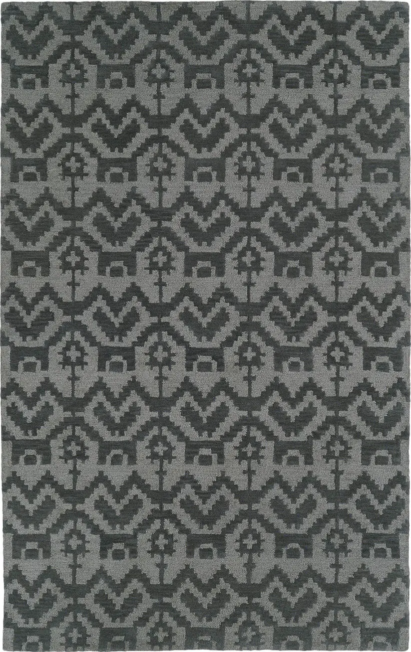 Modern Loom Lakota Dark Grey Southwest Contemporary Rug