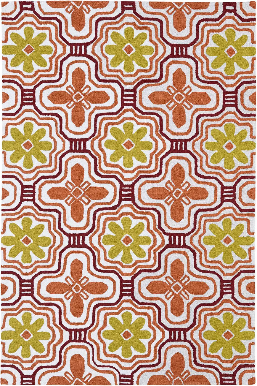 Modern Loom Matira Gold Outdoor Patterned Modern Rug 2