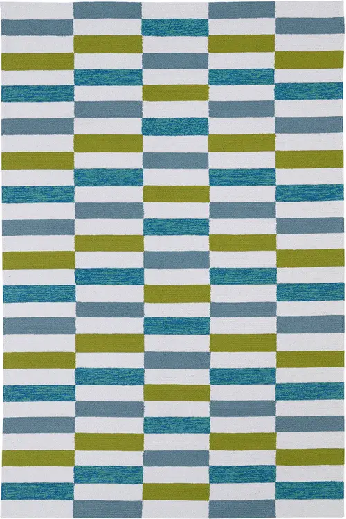 Modern Loom Matira Ivory Outdoor Patterned Modern Rug 3