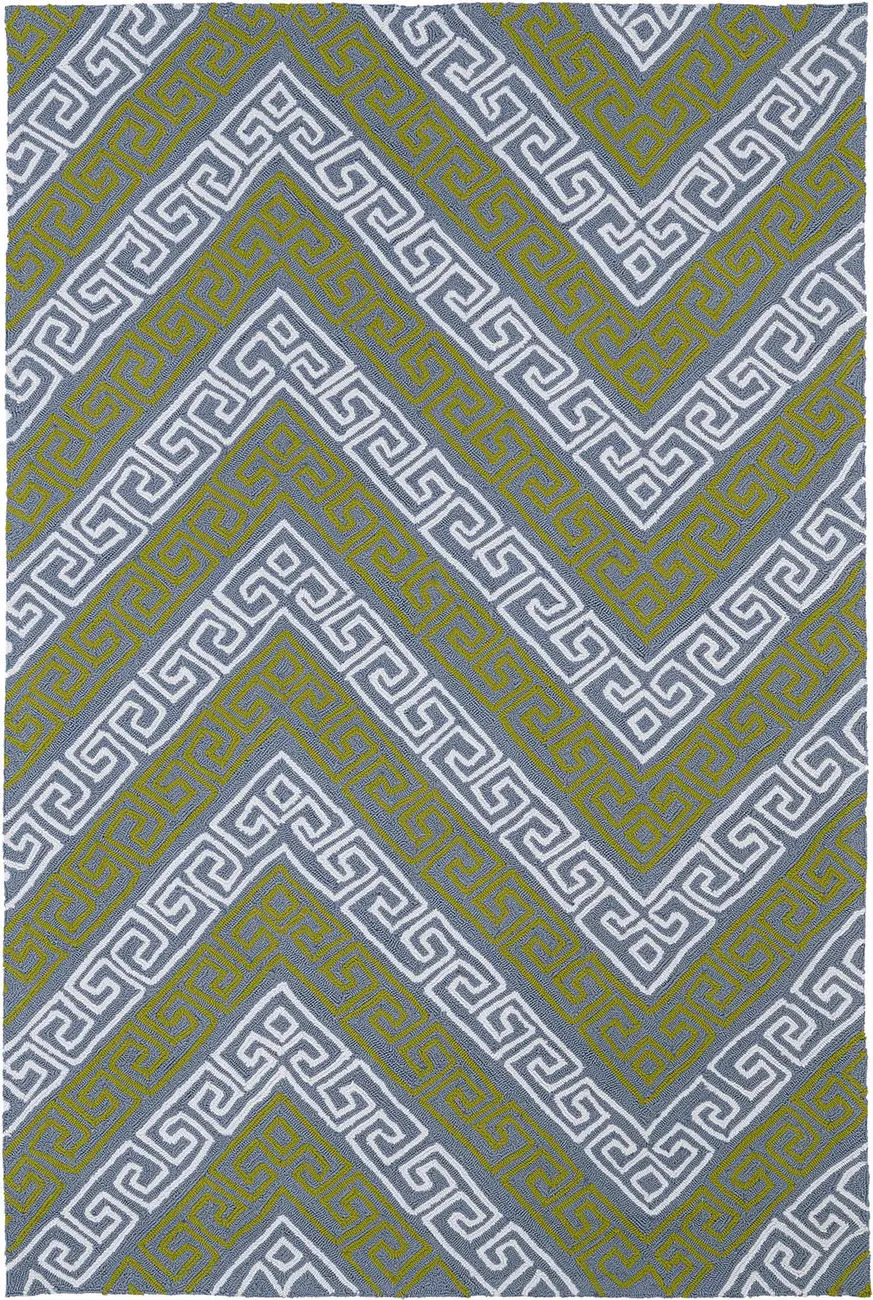 Modern Loom Matira Grey Outdoor Patterned Modern Rug