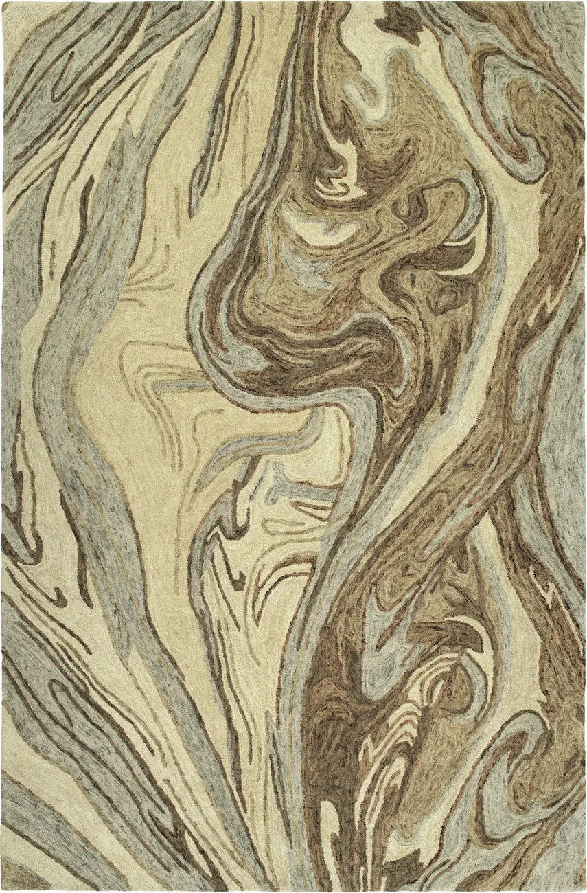 Modern Loom Marble Hand Tufted Sand Modern Rug