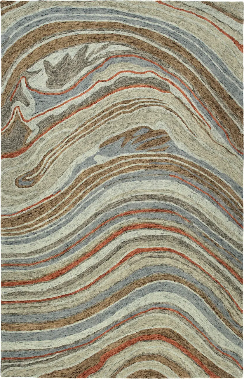 Modern Loom Marble Hand Tufted Grey Modern Rug