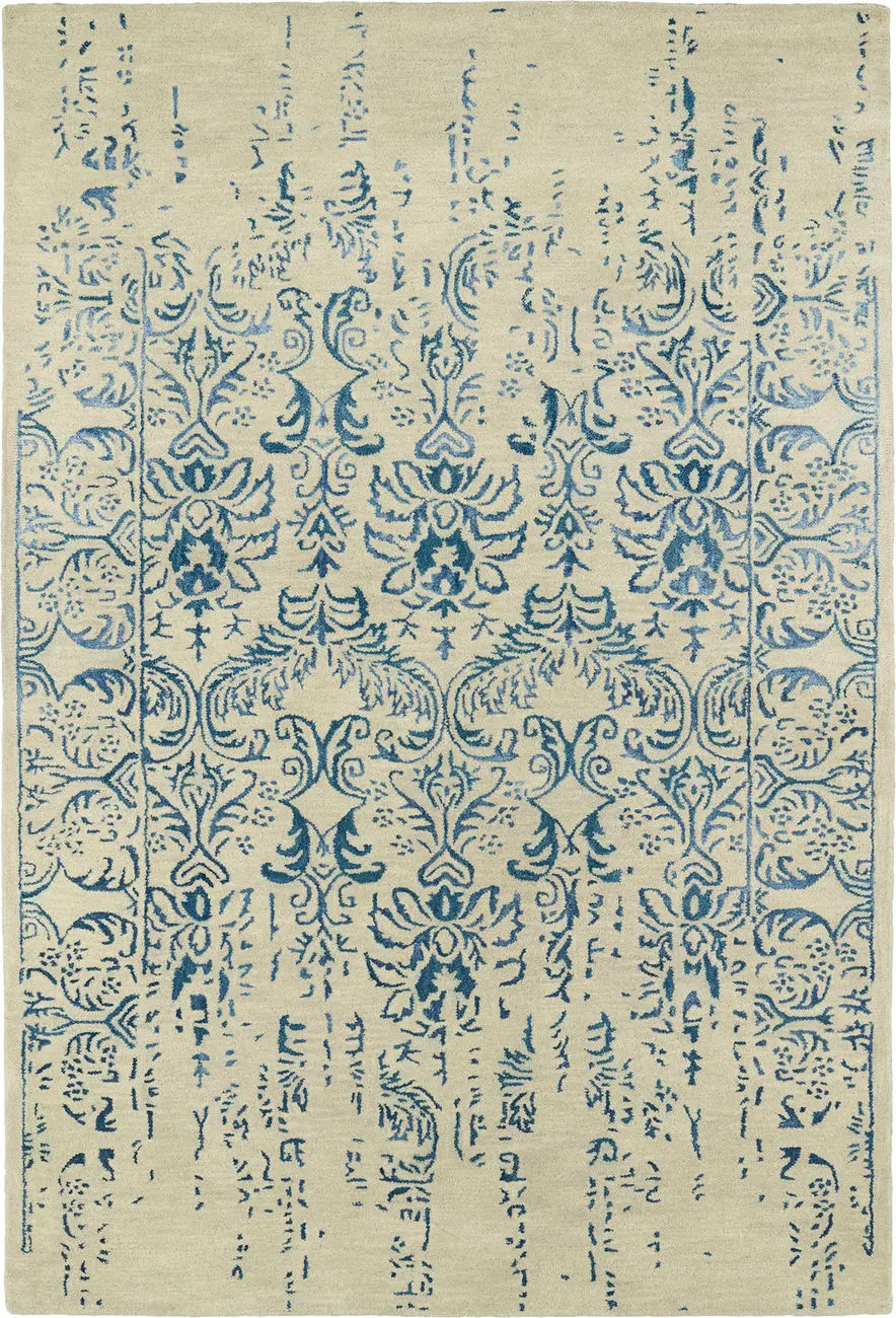 Modern Loom Mercery Hand Tufted Beige Transitional Rug 4