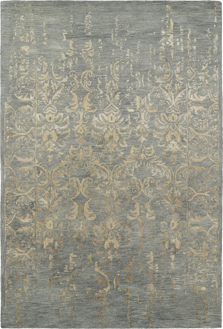 Modern Loom Mercery Pewter Green Transitional Rug
