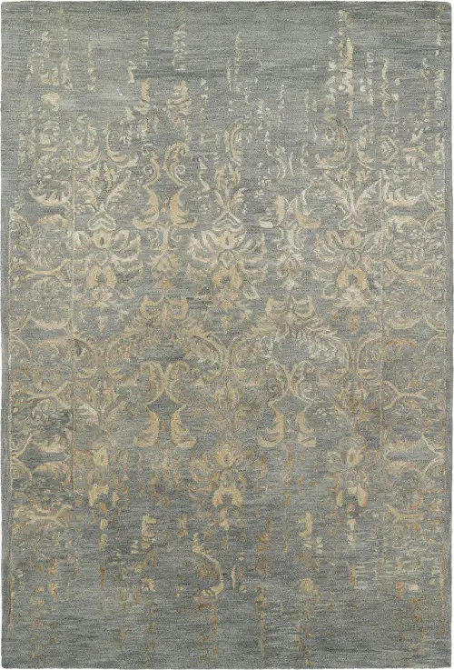 Modern Loom Mercery Pewter Green Transitional Rug