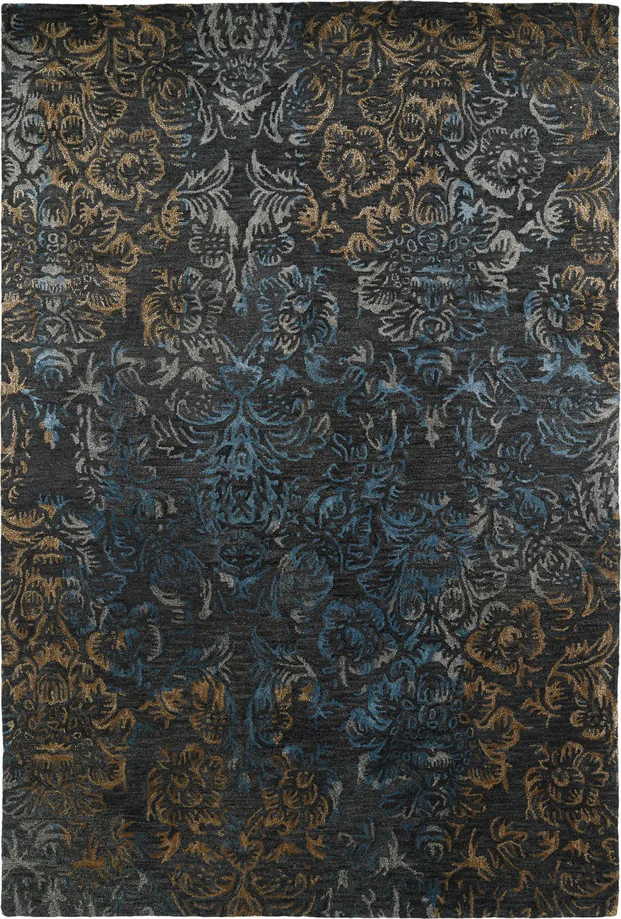 Modern Loom Mercery Hand Tufted Charcoal Transitional Rug