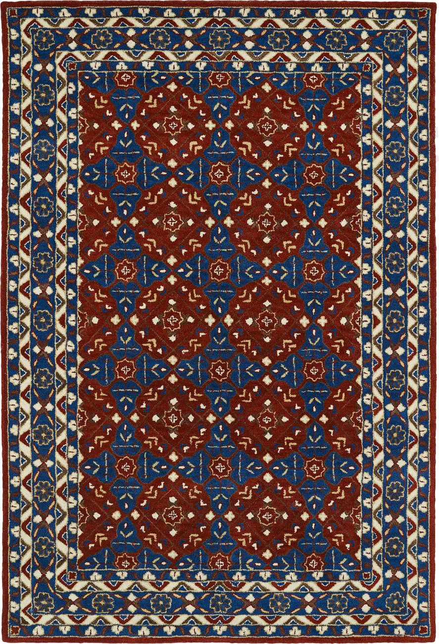 Modern Loom Middleton Hand Tufted Red Traditional Rug 2