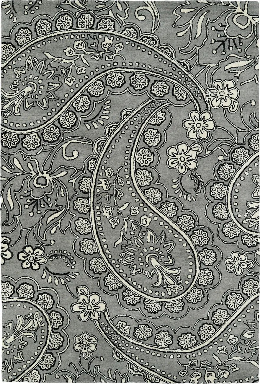 Modern Loom Melange Hand Tufted Grey Transitional Rug