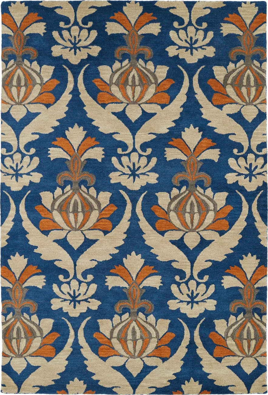 Modern Loom Melange Hand Tufted Blue Transitional Rug