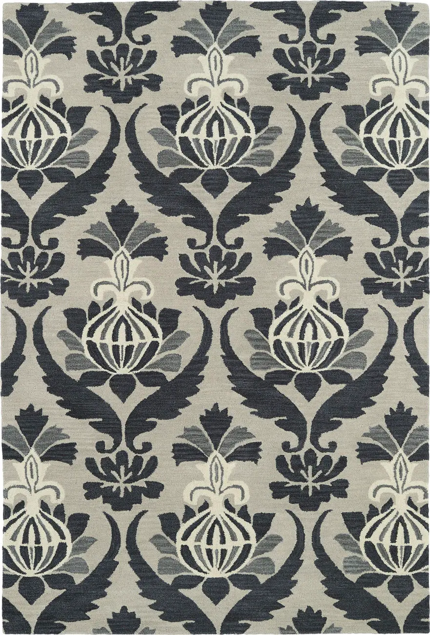 Modern Loom Melange Hand Tufted Grey Transitional Rug 2