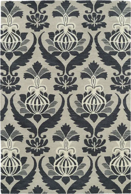 Modern Loom Melange Hand Tufted Grey Transitional Rug 2