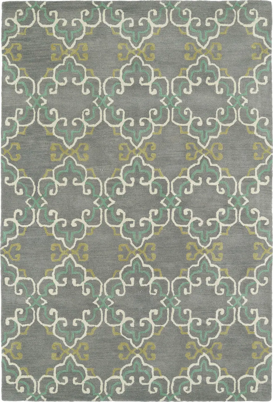 Modern Loom Melange Hand Tufted Pewter Grey Transitional Rug