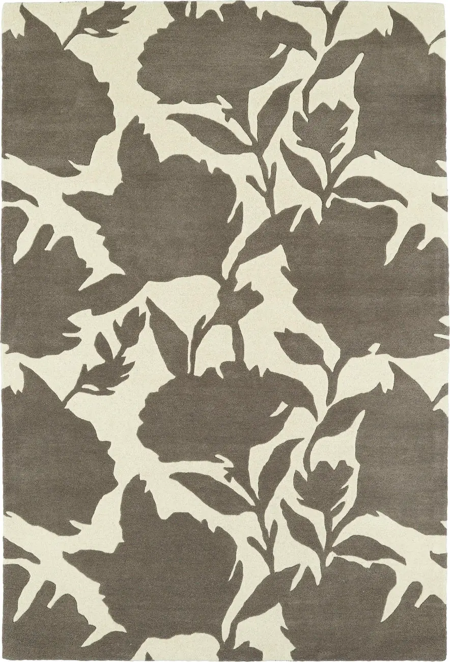 Modern Loom Melange Hand Tufted Grey Floral Contemporary Rug