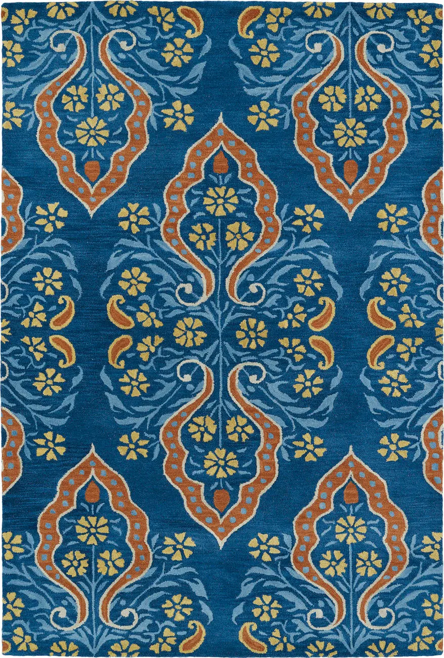 Modern Loom Melange Hand Tufted Blue Transitional Rug 2