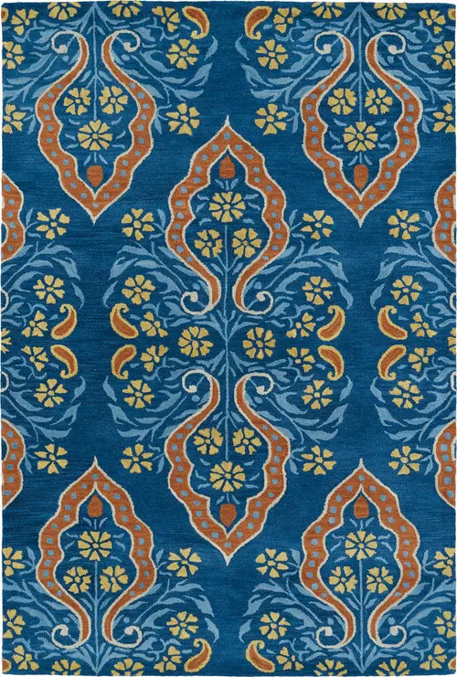 Modern Loom Melange Hand Tufted Blue Transitional Rug 2