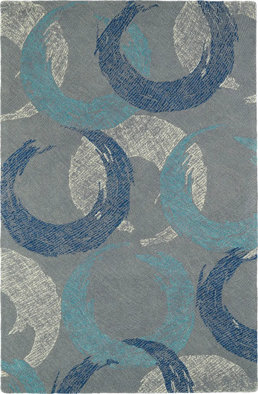 Modern Loom Montage Hand Tufted Grey Modern Rug