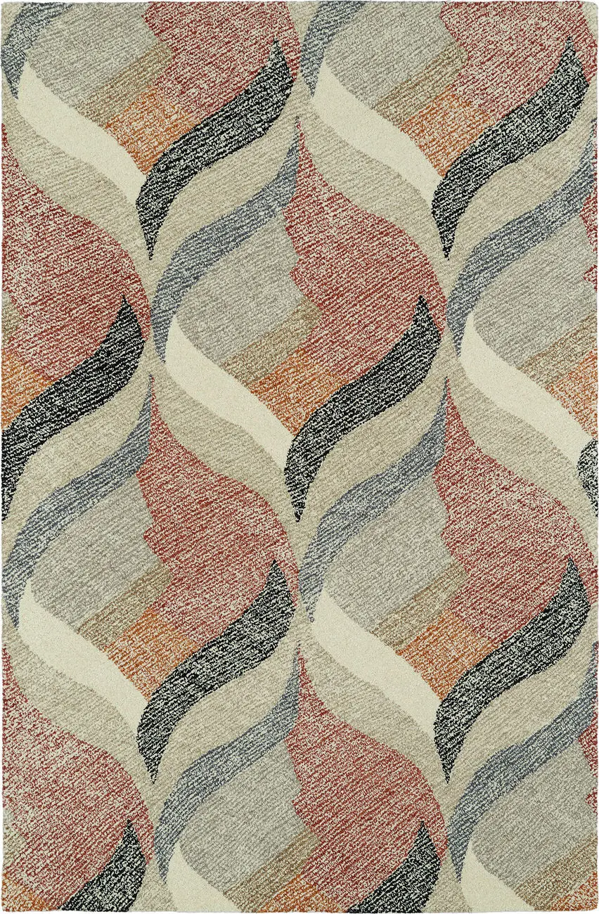 Modern Loom Montage Hand Tufted Ivory Modern Rug 2