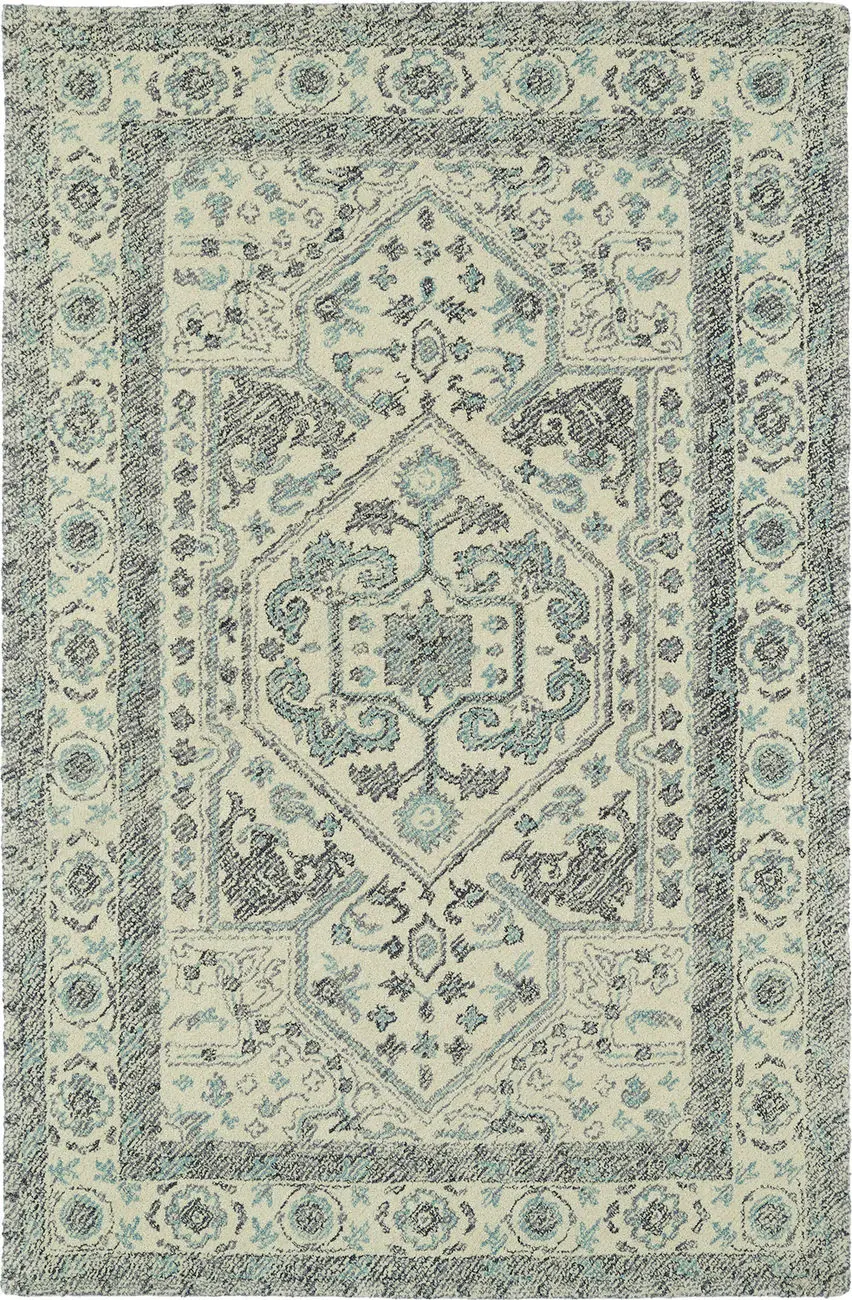 Modern Loom Montage Hand Tufted Ivory Traditional Rug