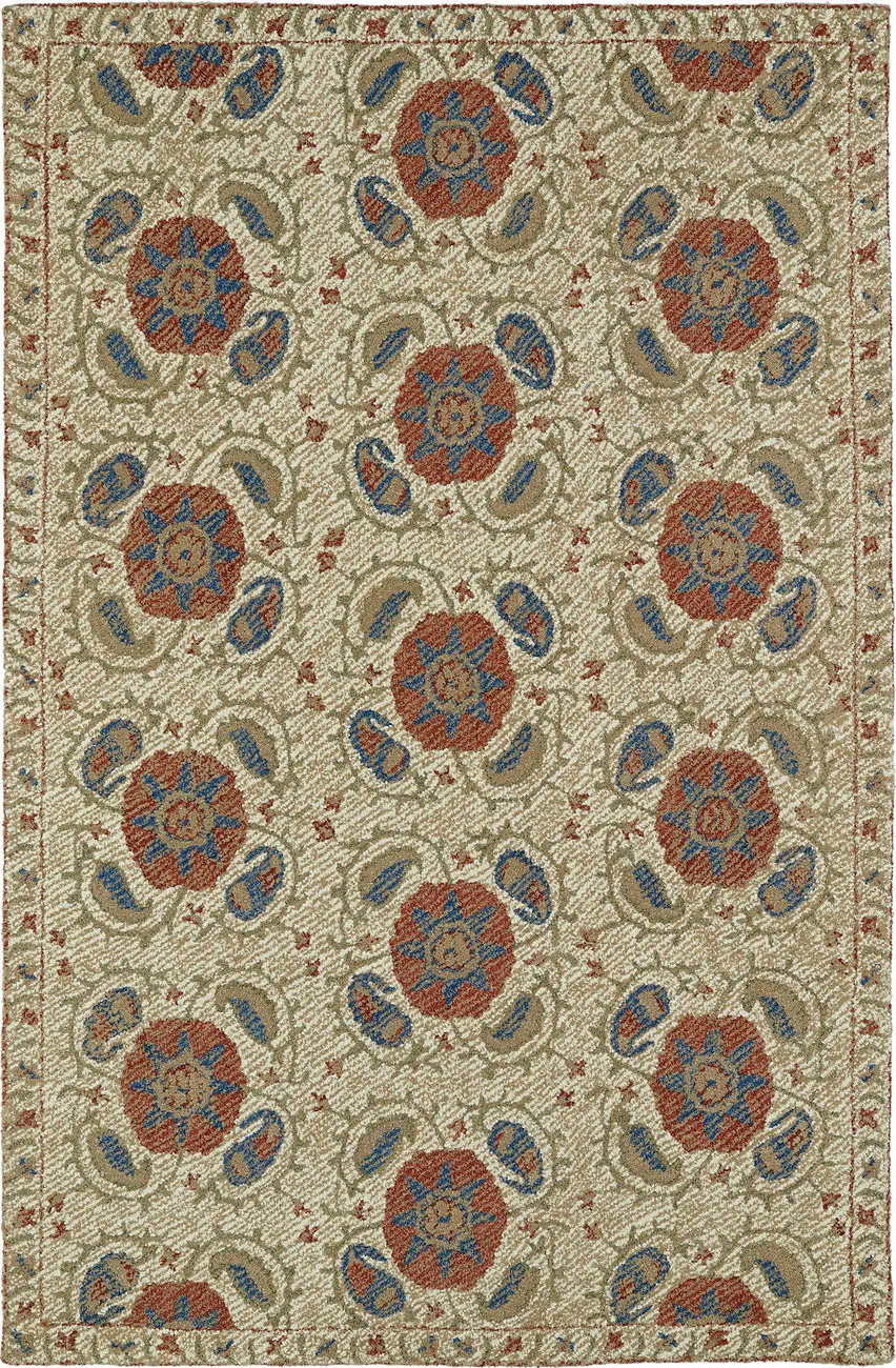 Modern Loom Montage Hand Tufted Ivory Transitional Rug 3