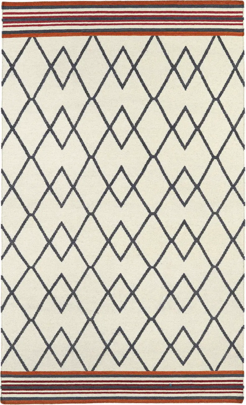 Modern Loom Nomad Flatweave Beige Patterned Modern Rug