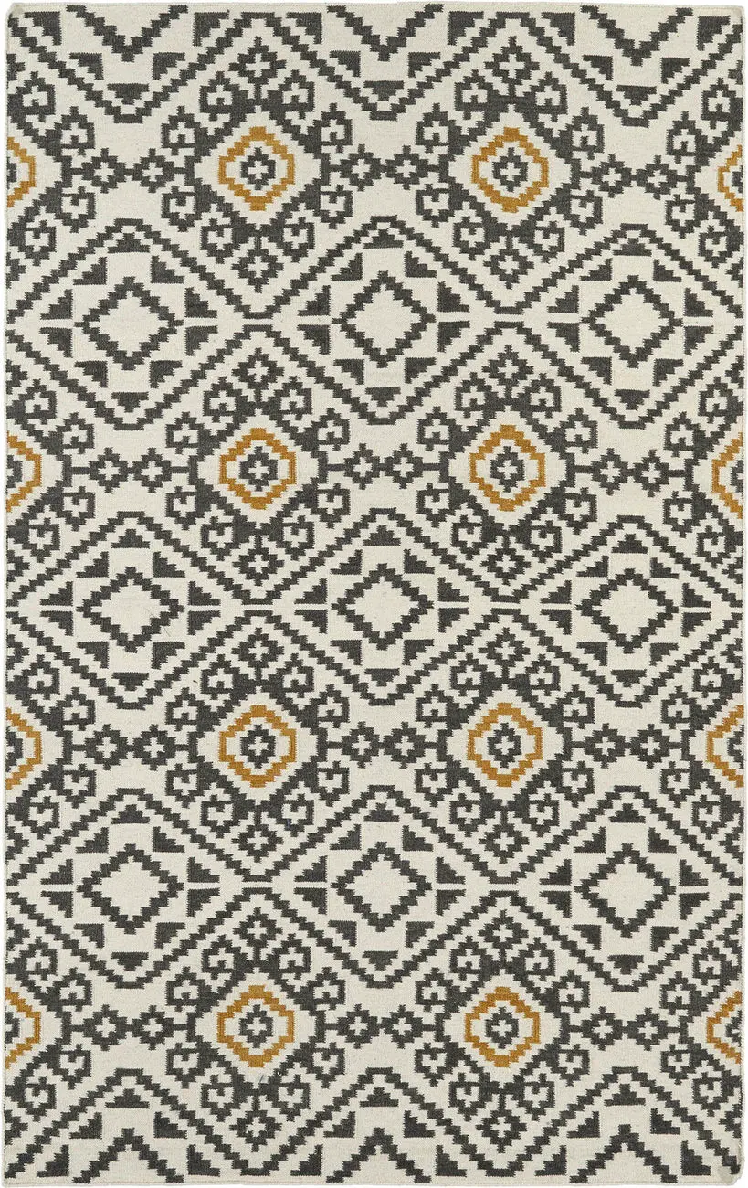 Modern Loom Nomad Flatweave Charcoal Transitional Rug
