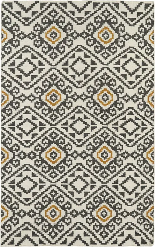 Modern Loom Nomad Flatweave Charcoal Transitional Rug