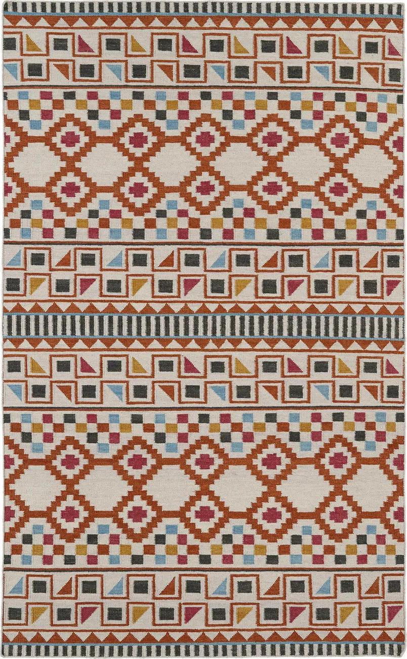Modern Loom Nomad Flatweave Beige Southwest Contemporary Rug
