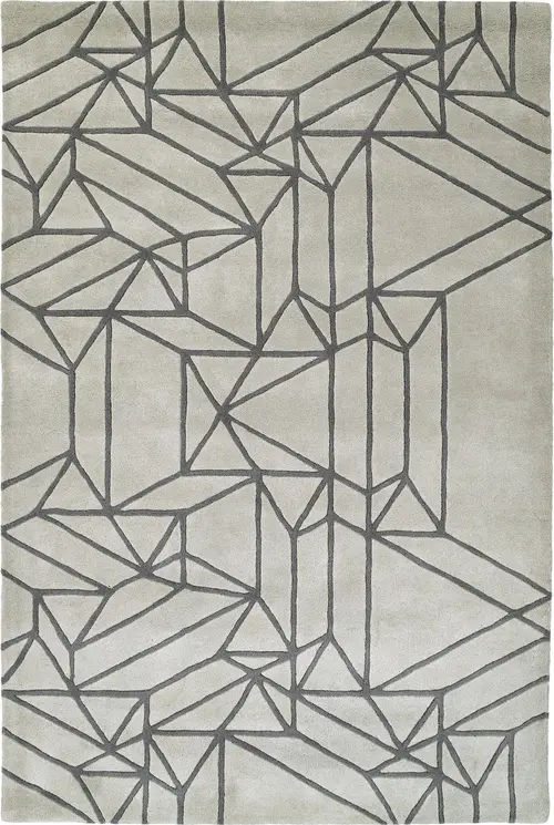 Modern Loom Origami Hand Tufted Mint Modern Rug