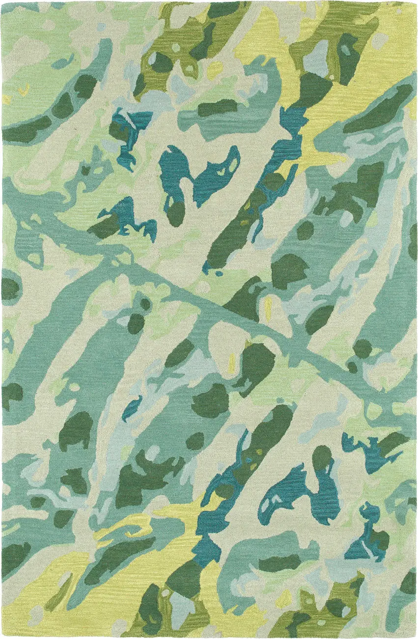 Modern Loom Pastiche Hand Tufted Turquoise Modern Rug