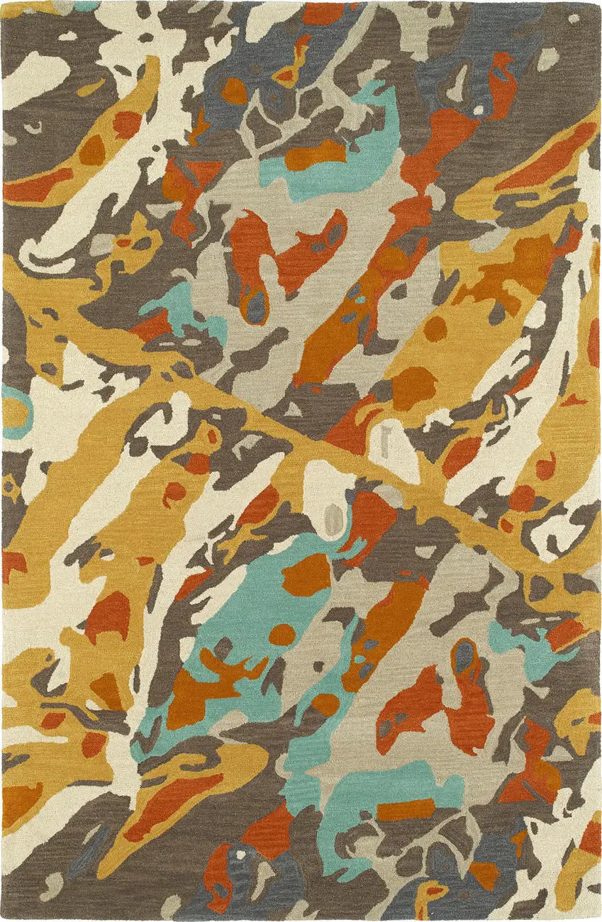 Modern Loom Pastiche Hand Tufted Tangerine Modern Rug