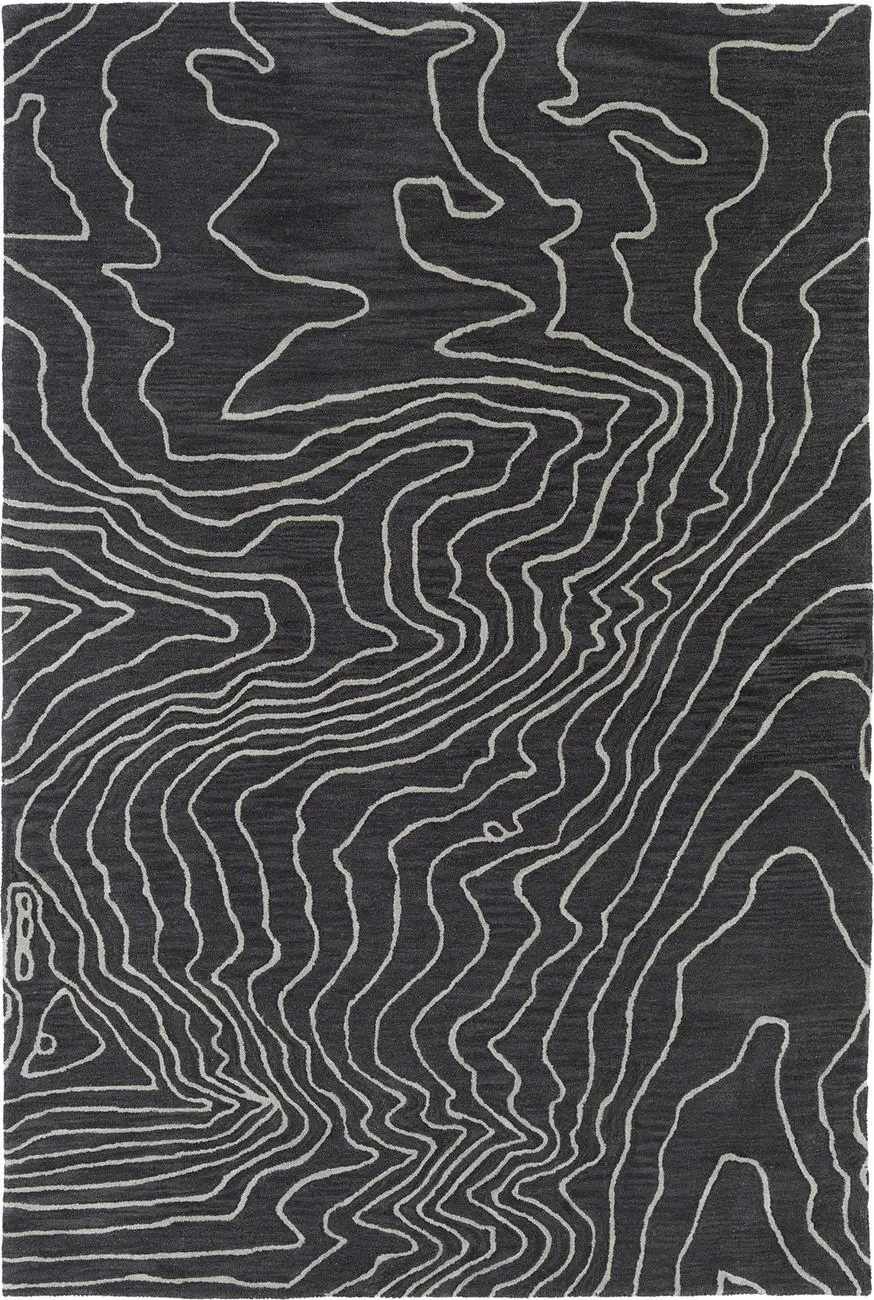 Modern Loom Pastiche Hand Tufted Charcoal Modern Rug