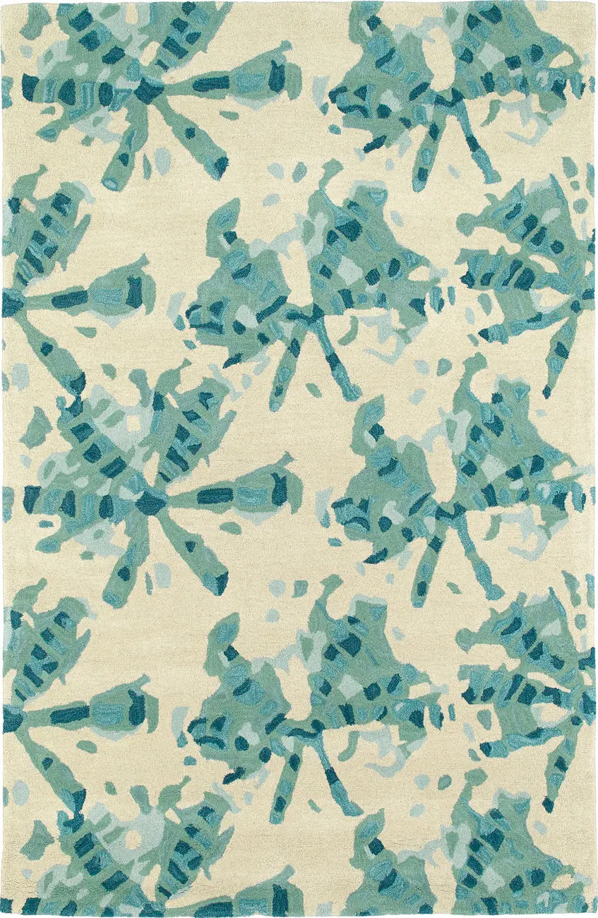 Modern Loom Pastiche Hand Tufted Turquoise Modern Rug 2