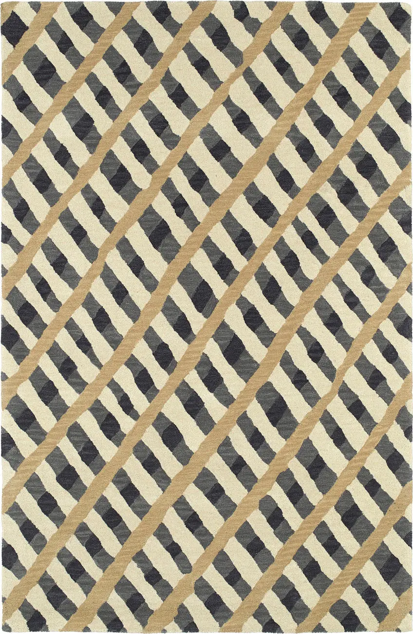 Modern Loom Pastiche Hand Tufted Grey Modern Rug 2