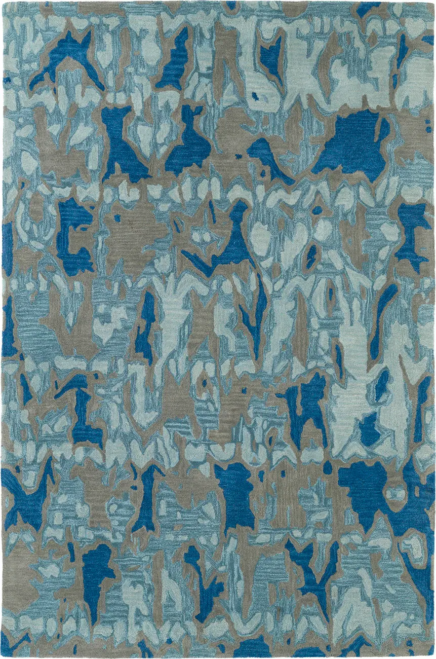 Modern Loom Pastiche Hand Tufted Denim Blue Modern Rug