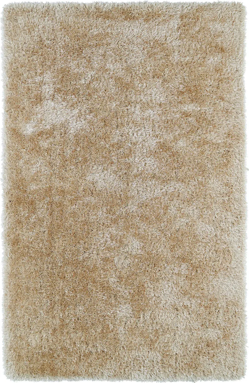 Modern Loom Posh Shag Beige Solid Modern Rug