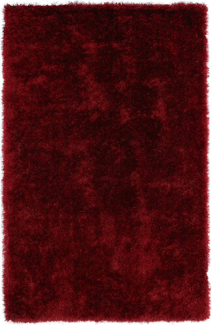 Modern Loom Posh Shag Brick Solid Modern Rug