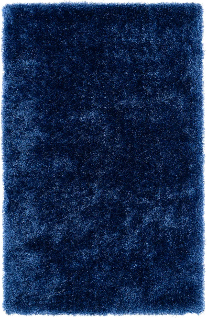 Modern Loom Posh Shag Denim Solid Modern Rug