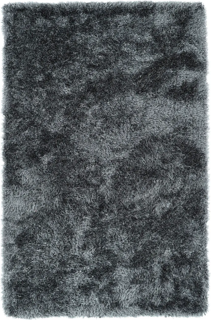Modern Loom Posh Shag Grey Solid Modern Rug