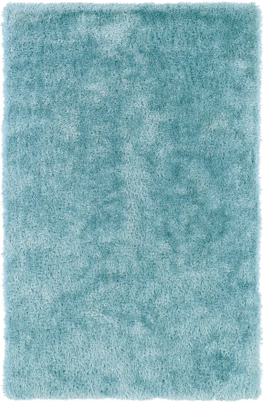 Modern Loom Posh Shag Light Blue Solid Modern Rug
