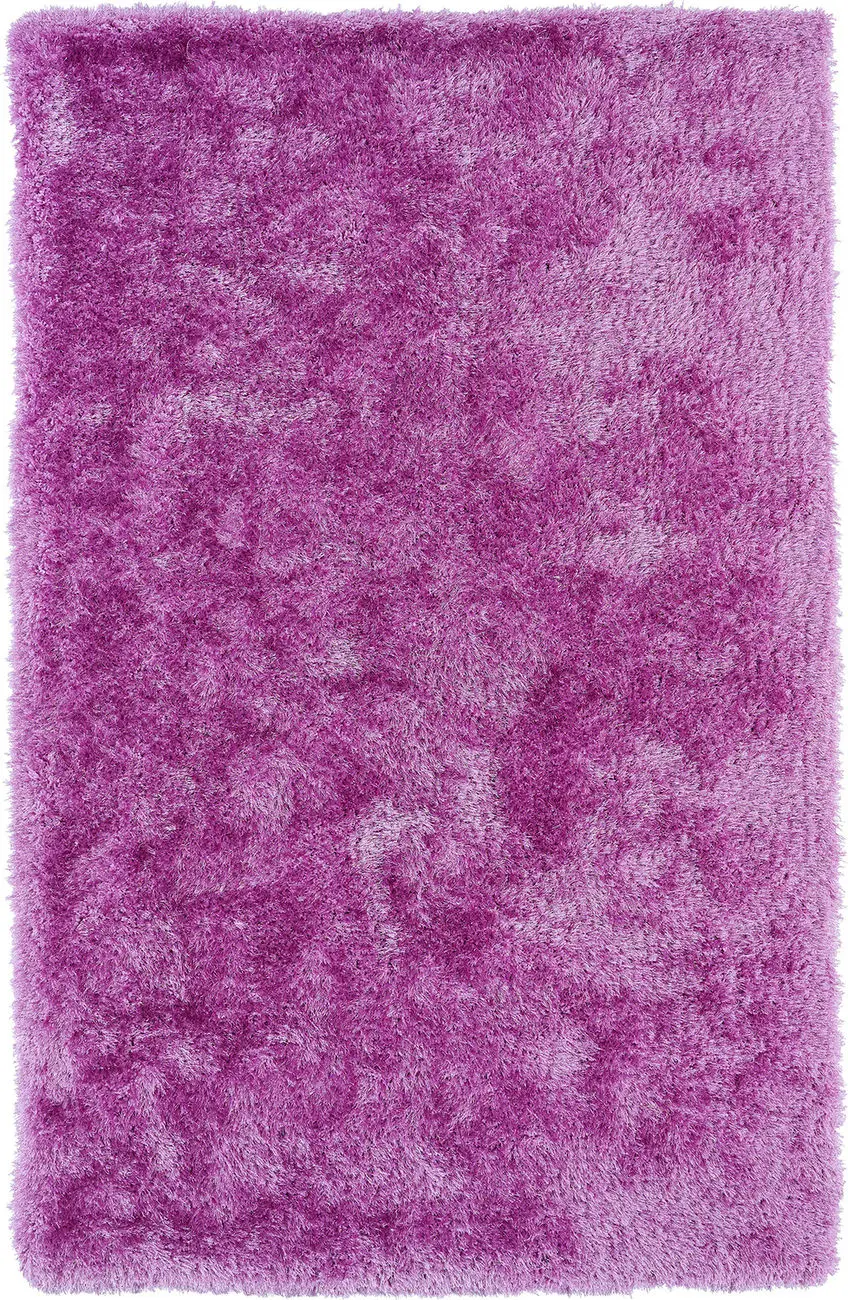 Modern Loom Posh Shag Lilac Solid Modern Rug