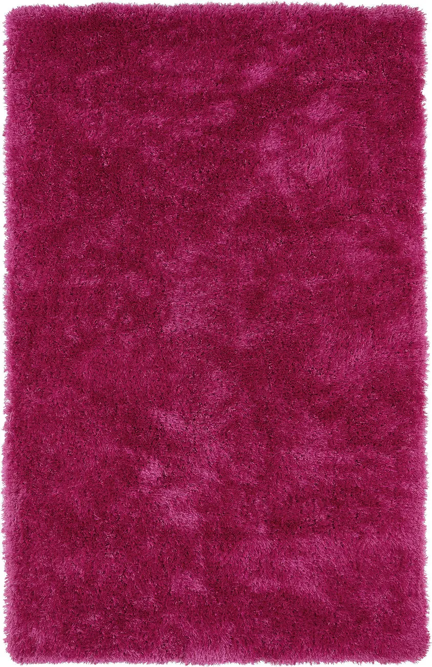 Modern Loom Posh Shag Pink Solid Modern Rug