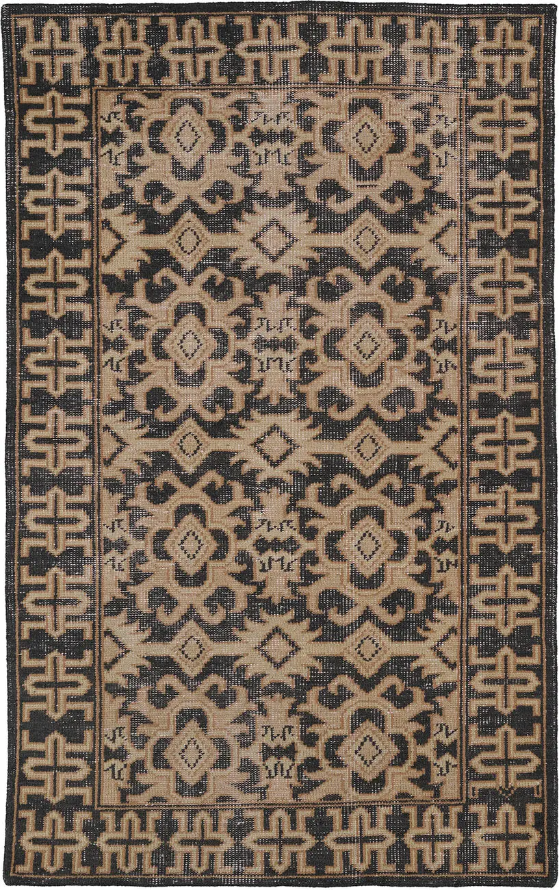 Modern Loom Restoration Chocolate Traditional Rug