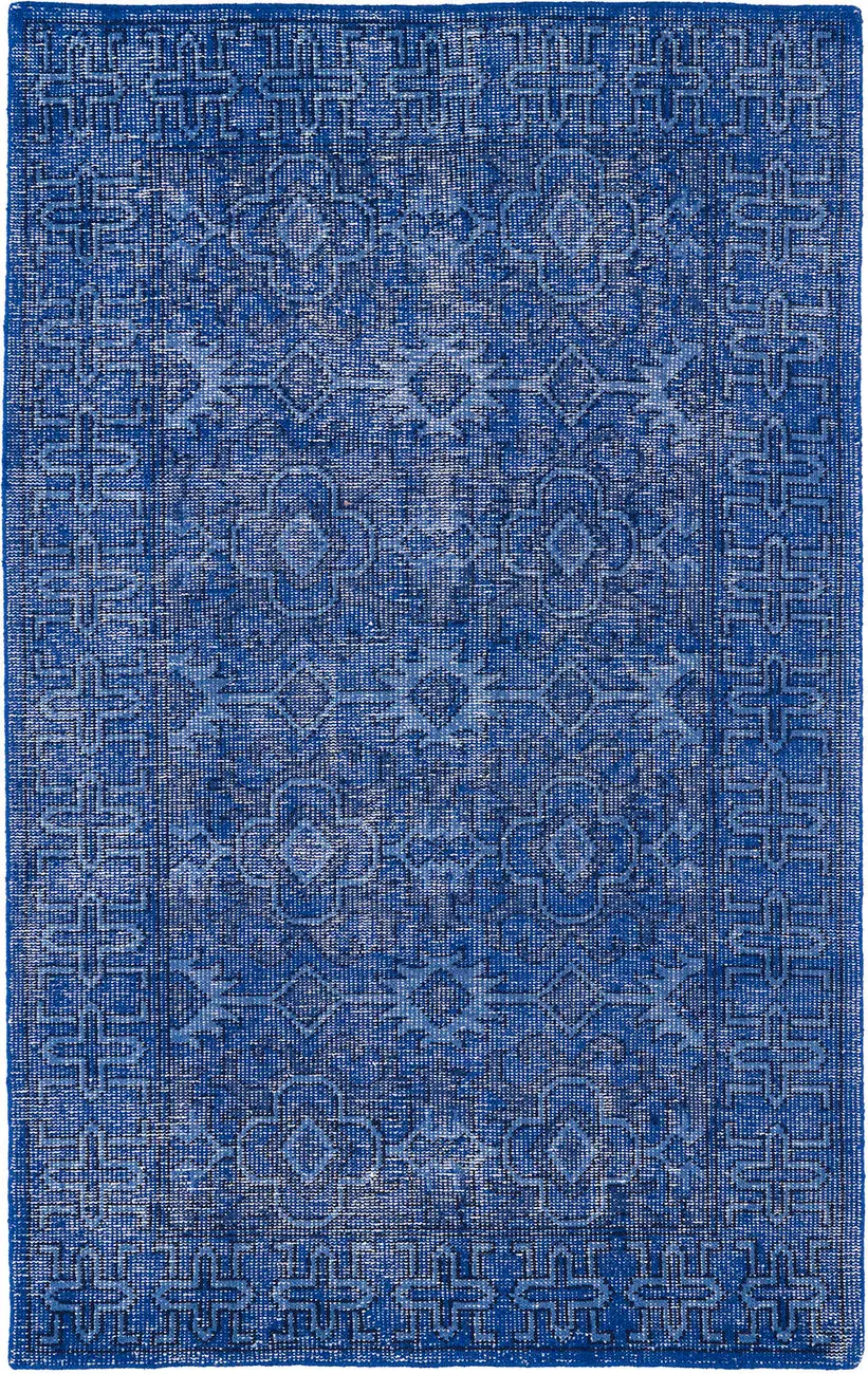Modern Loom Restoration Denim Blue Traditional Rug