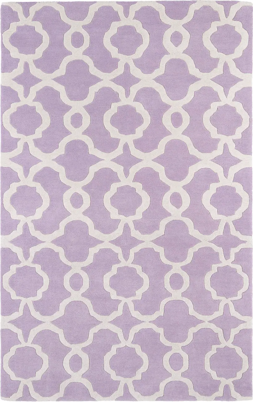 Modern Loom Revolution Lilac Patterned Modern Rug