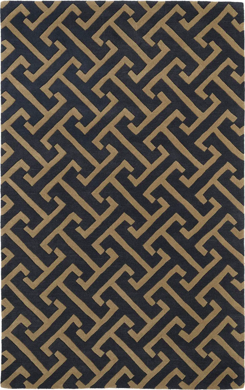 Modern Loom Revolution Charcoal Patterned Modern Rug