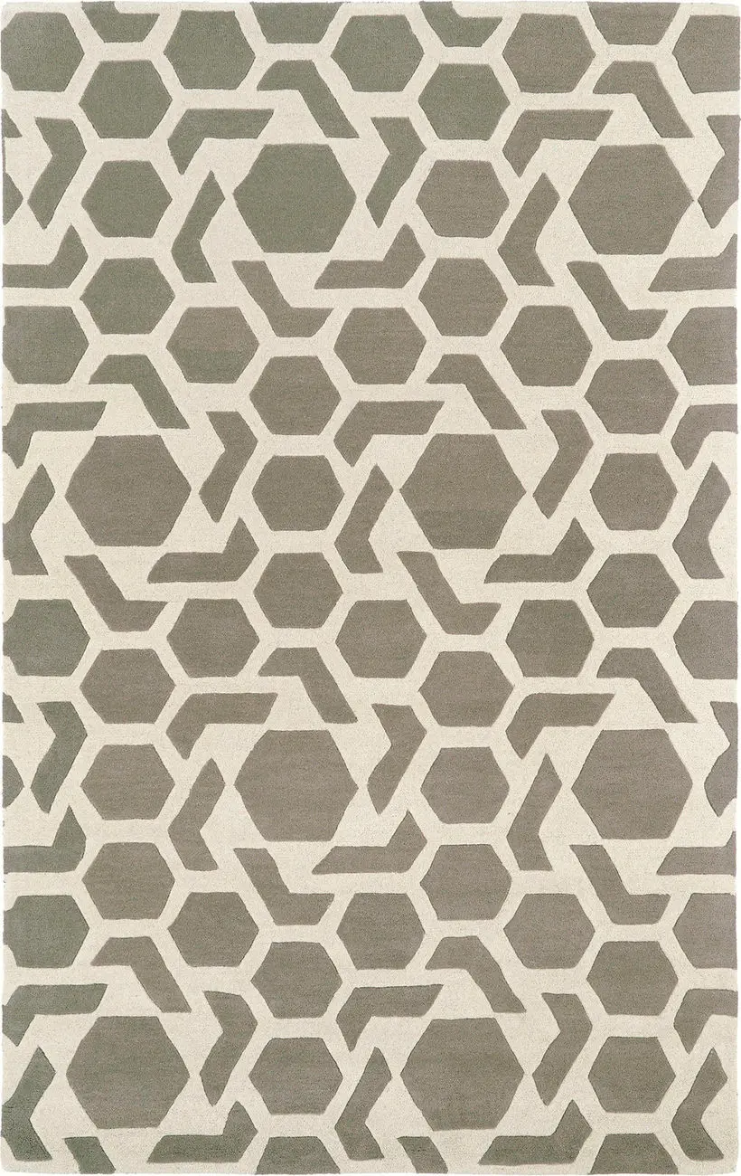 Modern Loom Revolution Grey Patterned Modern Rug