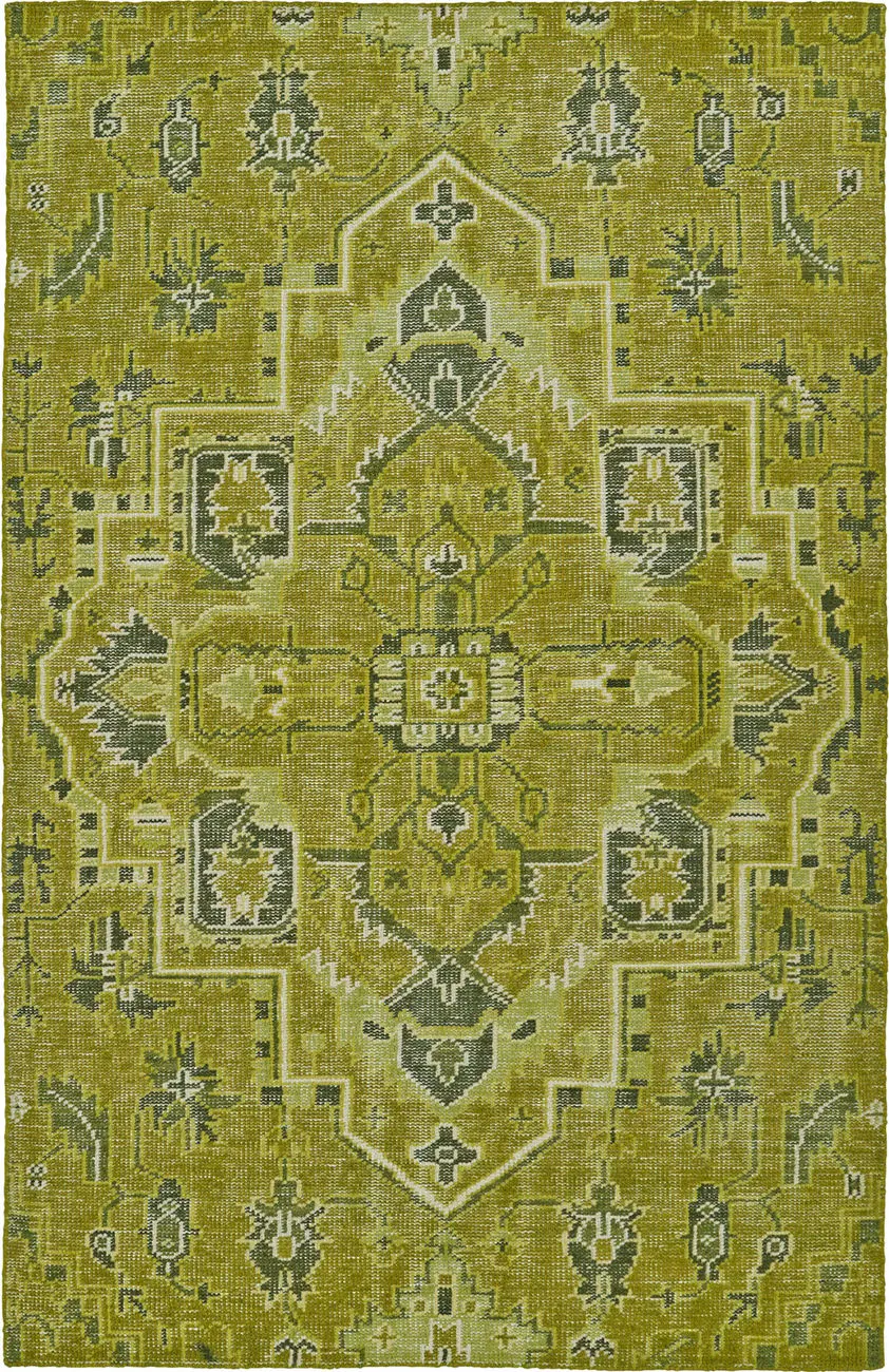Modern Loom Relic Hand Knotted Avocado Transitional Rug