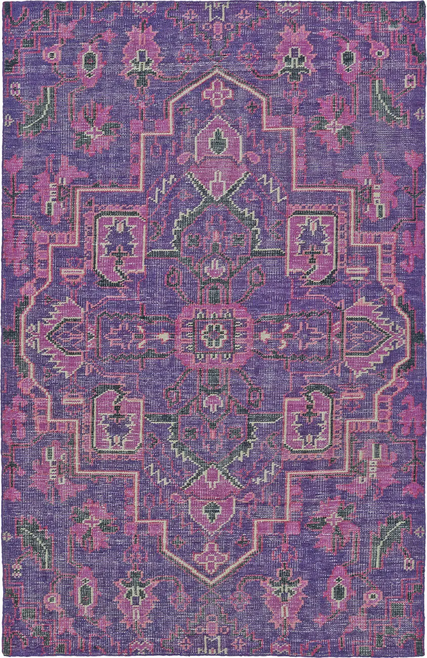 Modern Loom Relic Hand Knotted Purple Transitional Rug