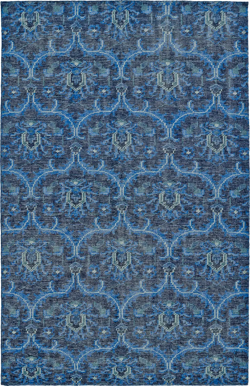 Modern Loom Relic Hand Knotted Blue Transitional Rug