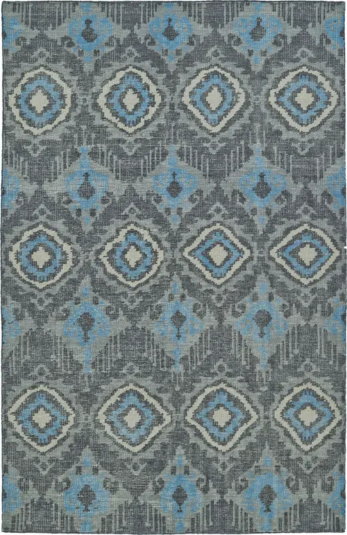 Modern Loom Relic Hand Knotted Charcoal Transitional Rug